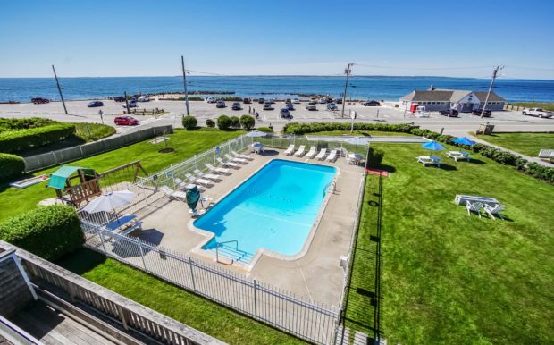 Pool view from the second floor of bulding