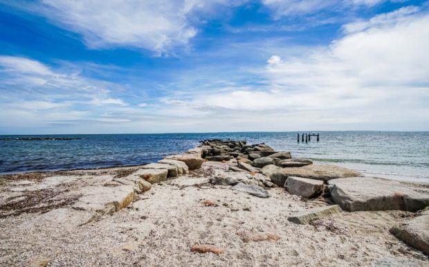 Photo of ocean shoreline