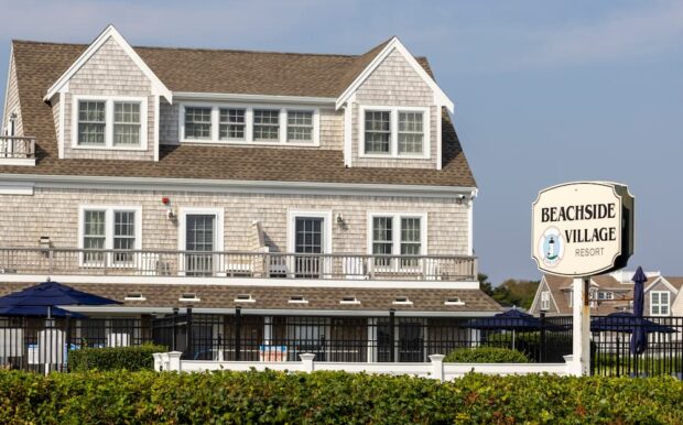 Resort Signage and building exterior and grounds.